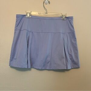 BOLLE' Pleated Athletic Tennis Golf Skorts Skirt Women's Size Large Blue/Purple